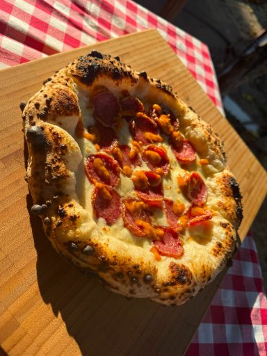 Pizza Parmesan e Salame